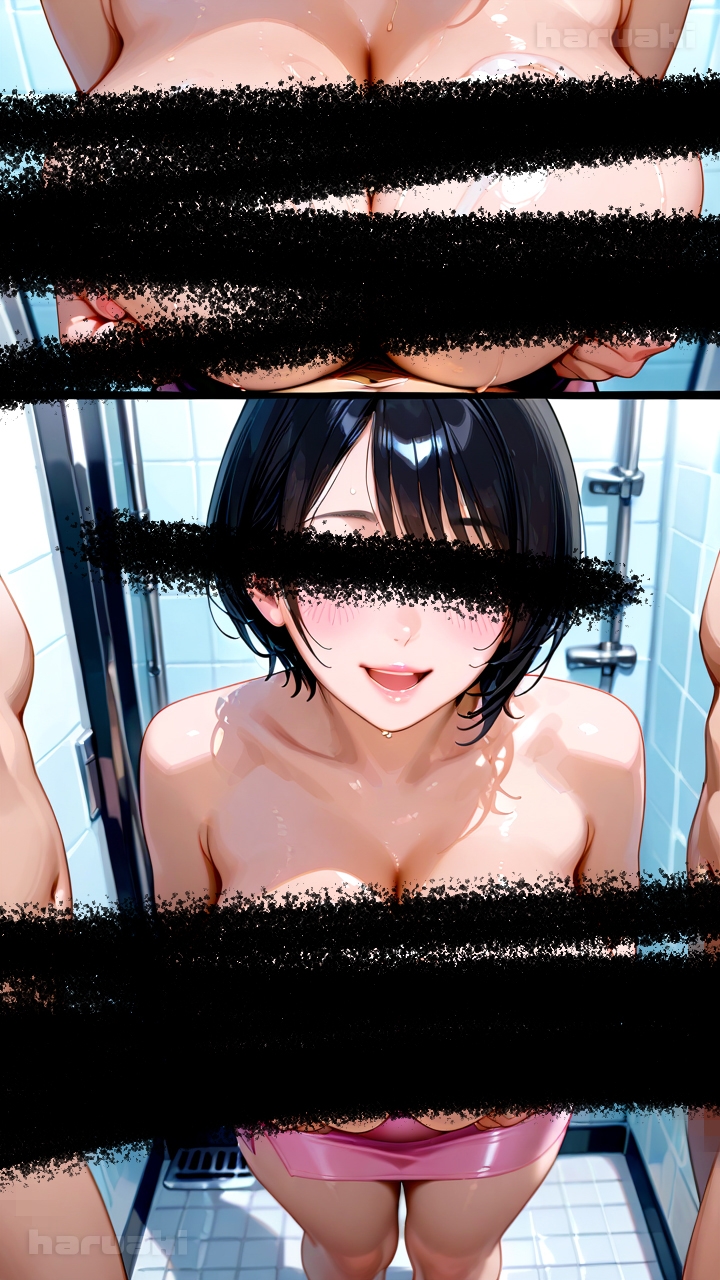 【AIアニメ巨乳美女写真集】Vol.13団地妻花宮さんがシャワー室でおっぱいする記録集 – Preview 6