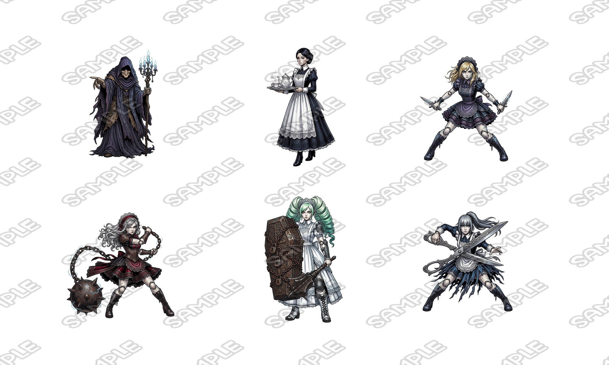 【敵グラフィック素材vol.7】魔女の城テーマパック – Preview 2
