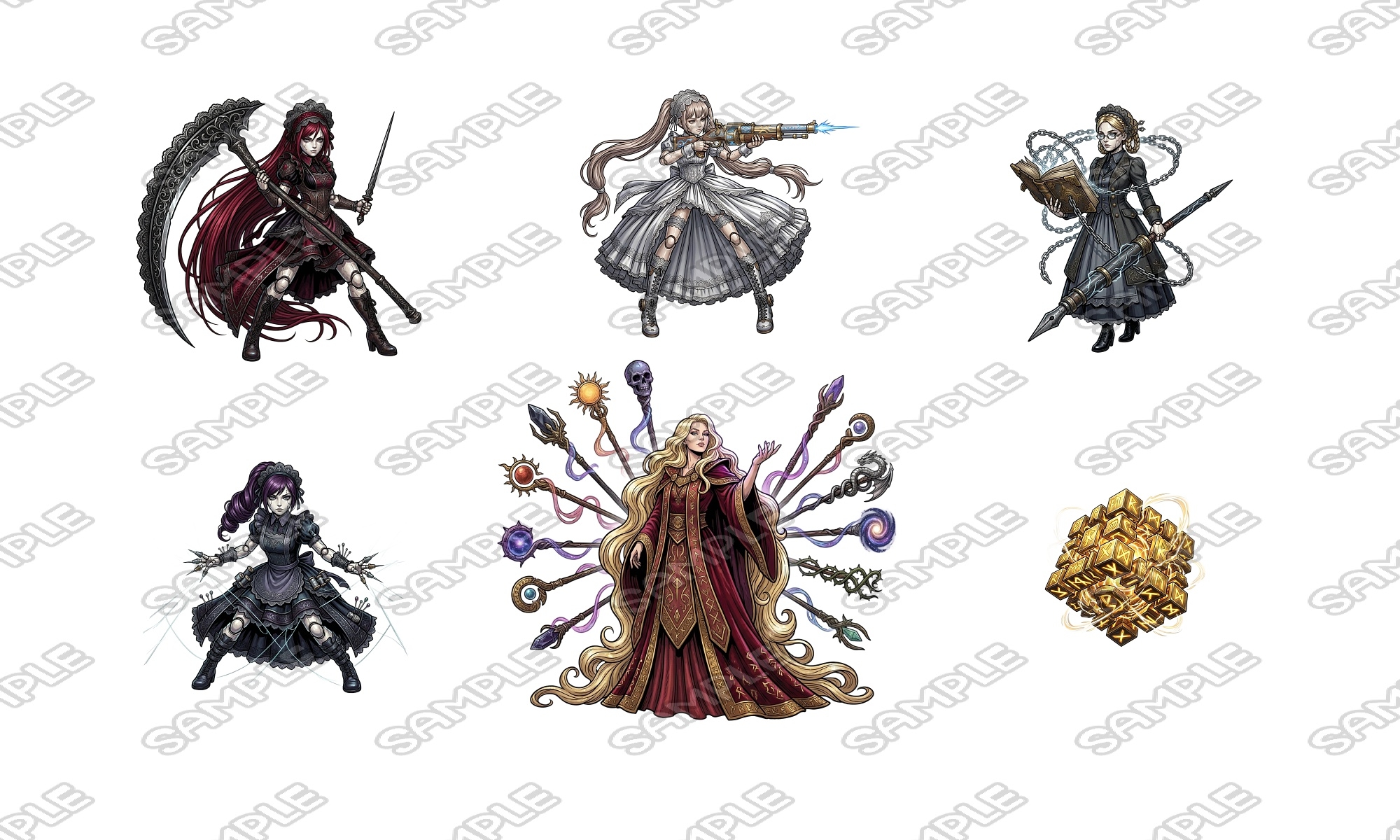 【敵グラフィック素材vol.7】魔女の城テーマパック – Preview 3