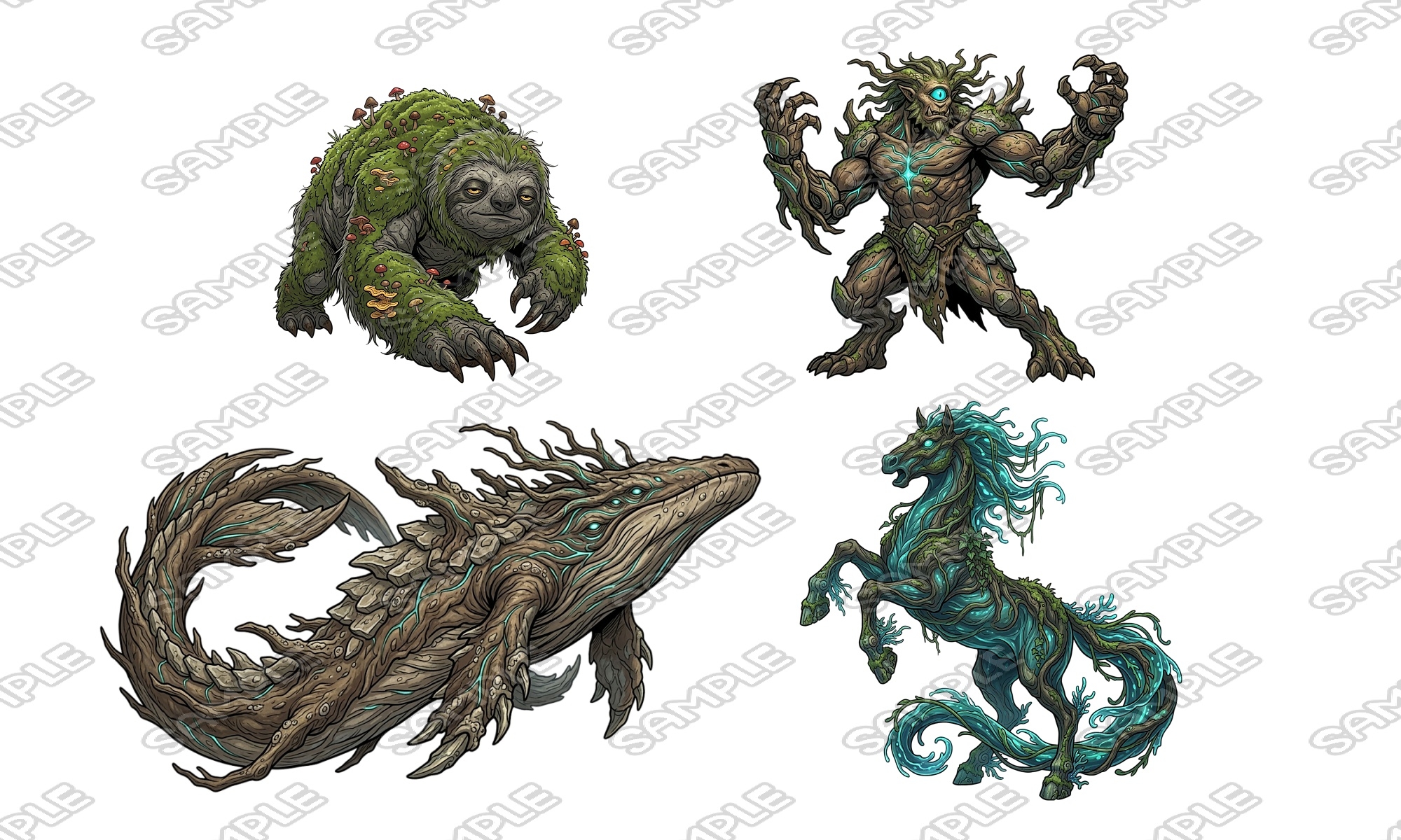 【敵グラフィック素材vol.8】樹海の魔物テーマパック