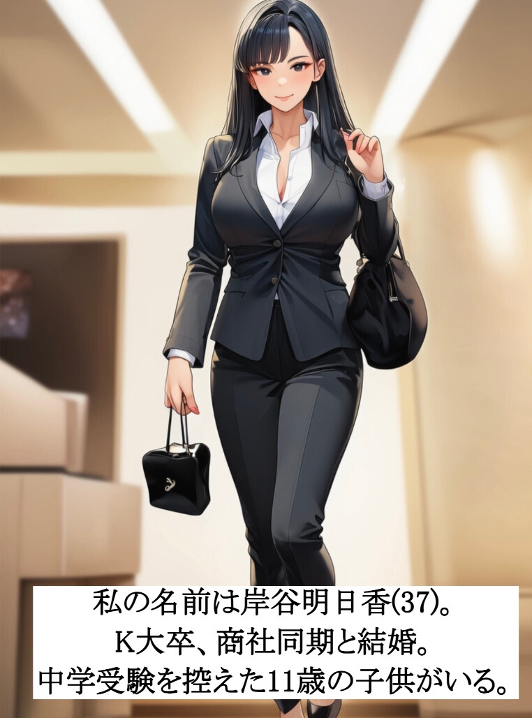 岸谷明日香(37)、卑劣教師に身体を捧げる。