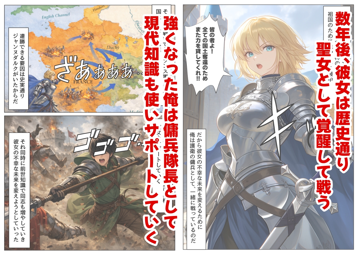 ジャンヌダル●の幼馴染に転生した俺は、彼女の悲惨な歴史を変える!!