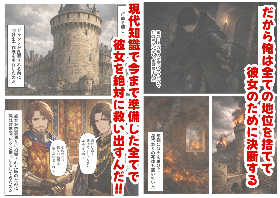 ジャンヌダル●の幼馴染に転生した俺は、彼女の悲惨な歴史を変える!!