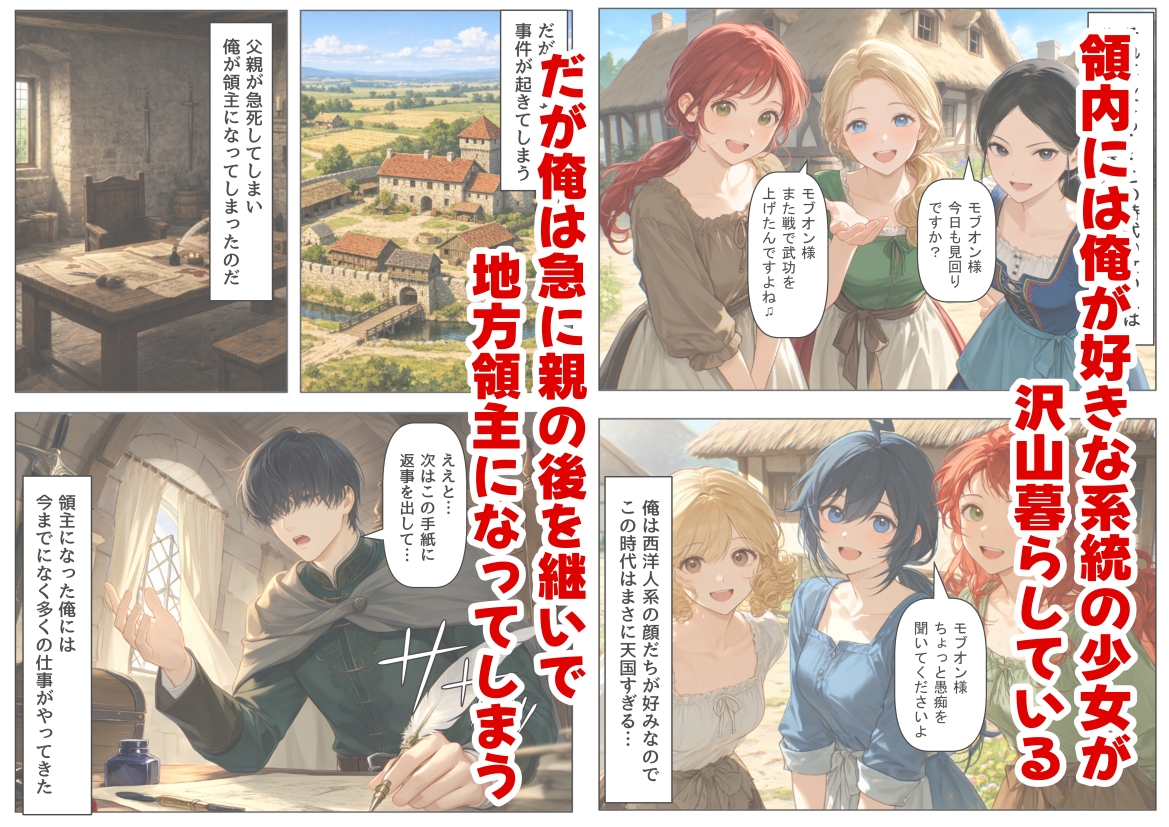 中世領主に転生した俺は、【初夜権】で処女を抱きまくる