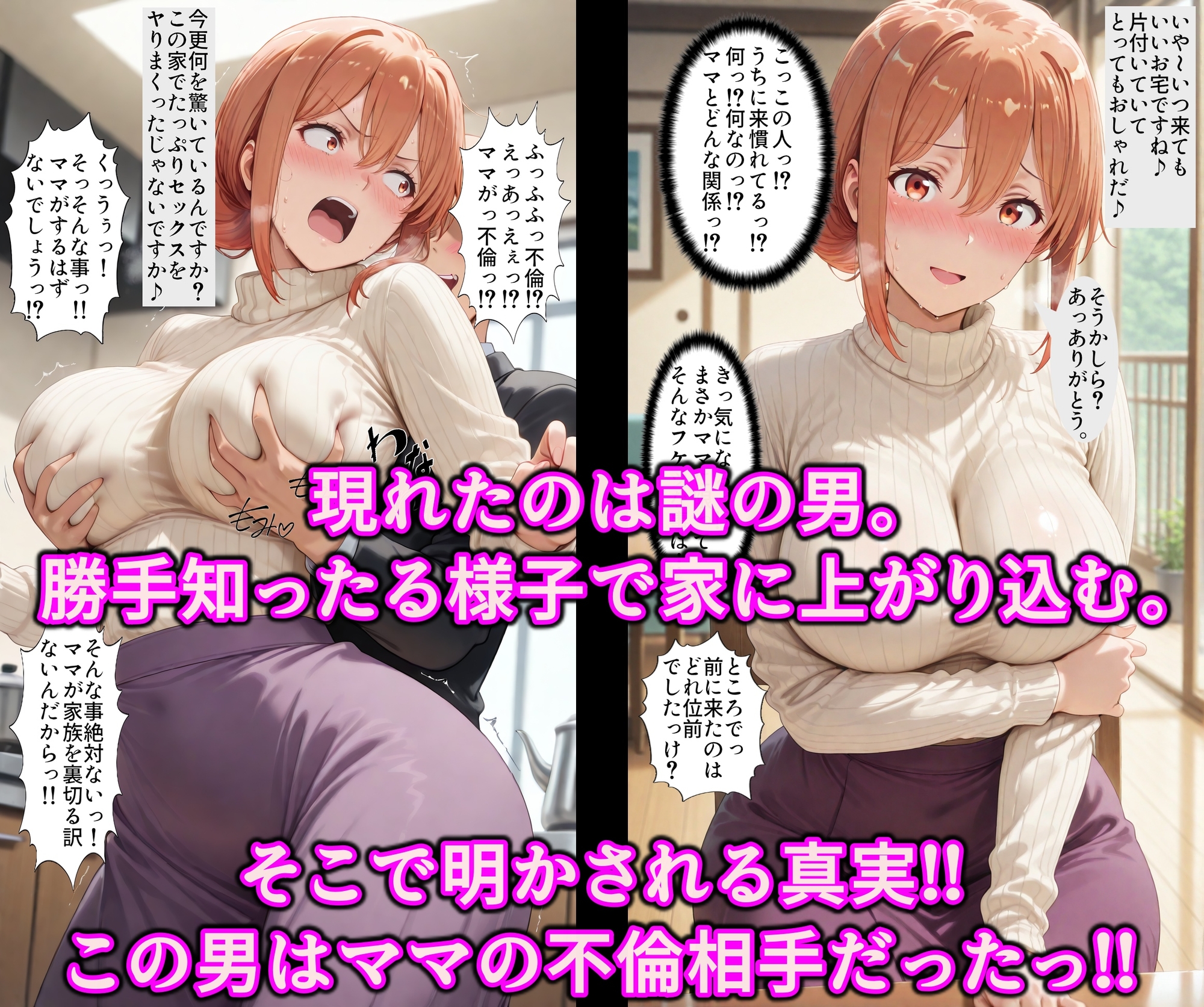 催淫暗示で頭の中を思い通り♪体は人妻！心は娘！?と思い込んだ不倫妻♪認識イジられ変態露出狂に性癖開発