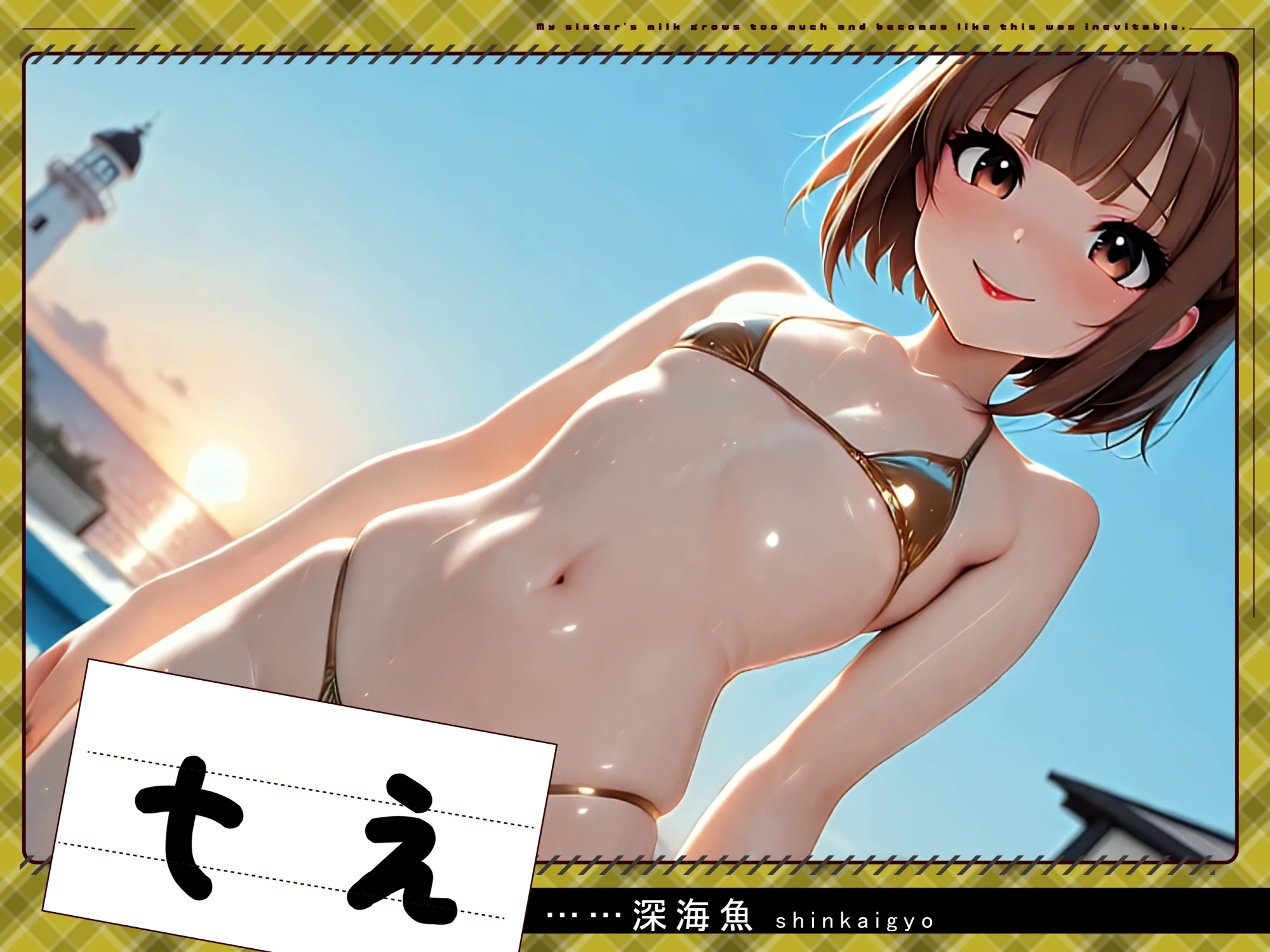 【4Kアニメ動画】すっぴん水着ギャル赤面潮吹き20人