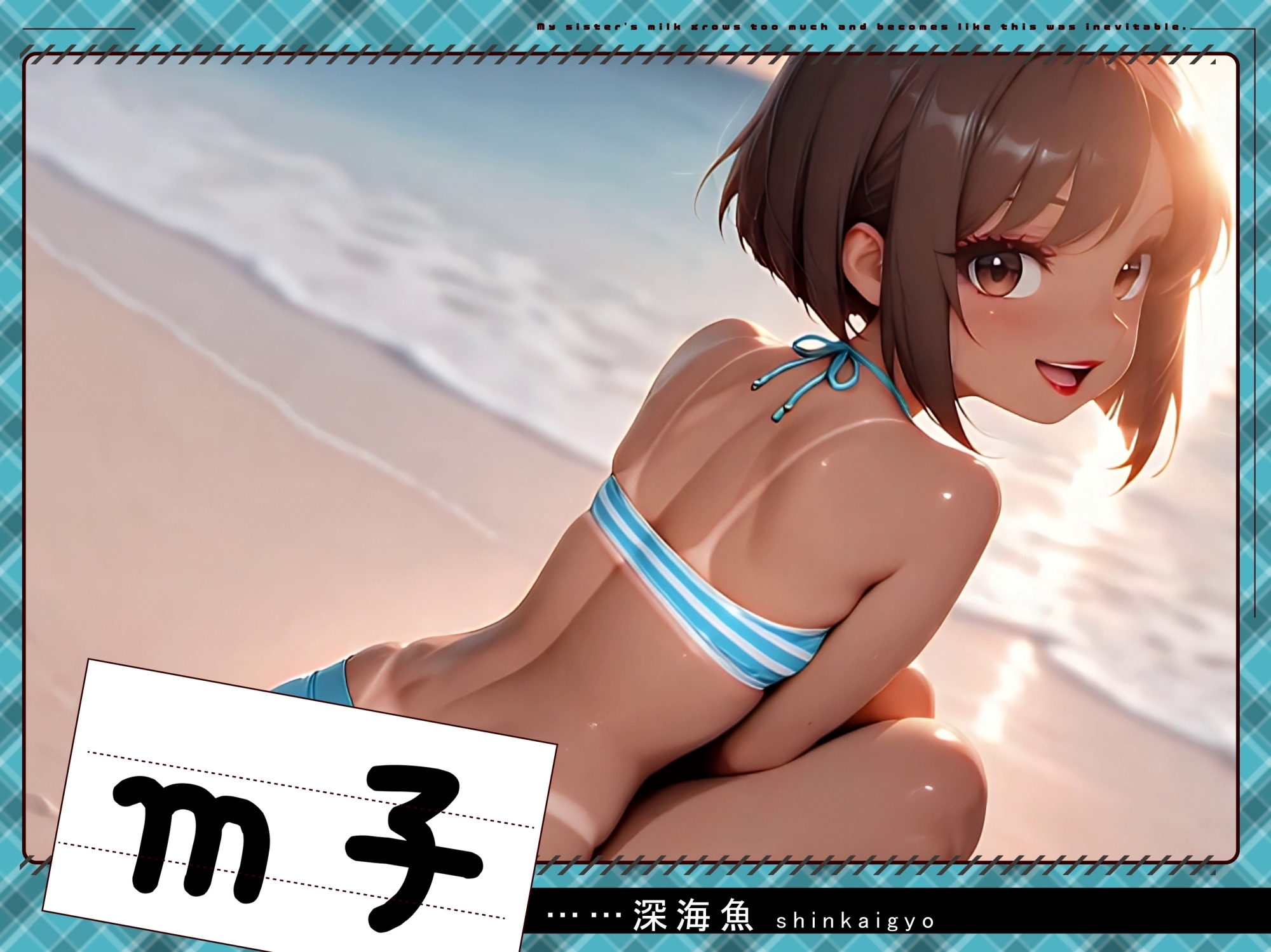 【4Kアニメ動画】すっぴん水着ギャル赤面潮吹き20人