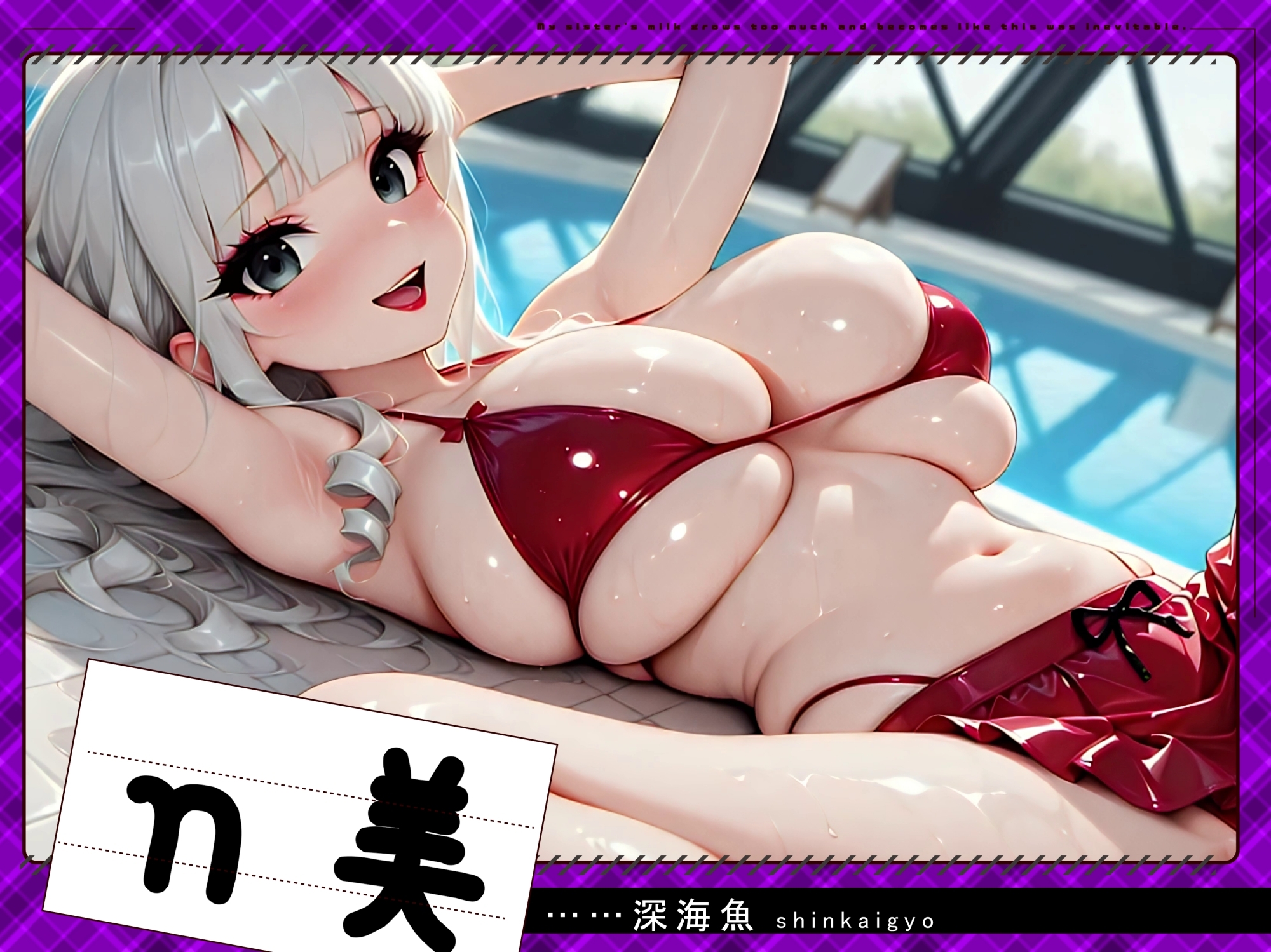 【4Kアニメ動画】すっぴん水着ギャル赤面潮吹き20人
