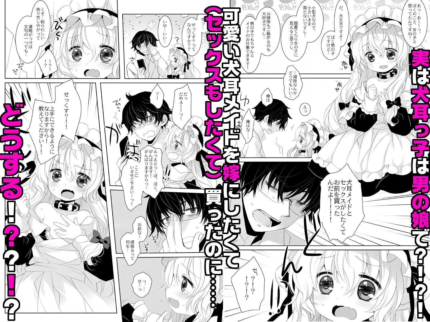 嫁にしようと思って買った犬耳メイドが男の娘だった – Preview 3