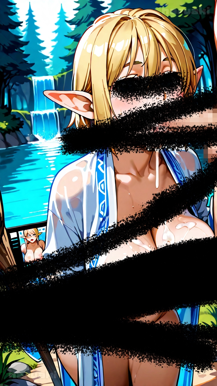 【AIアニメ巨乳美女写真集】Vol.9 ゲームの中で金髪爆乳エルフになってエロエロ性活 – Preview 3