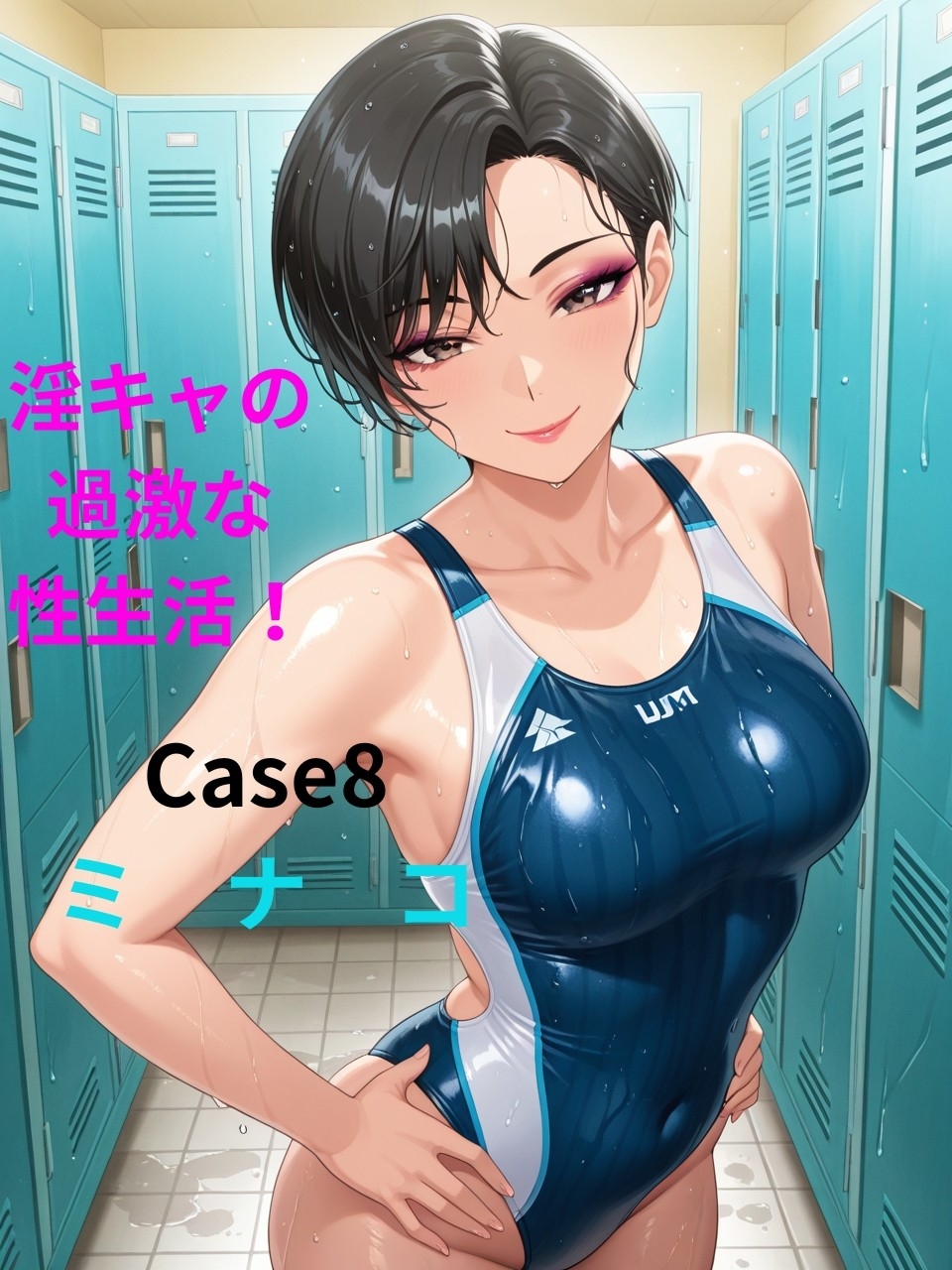 【淫キャの過激な性生活！case8 ミナコ】水泳教師が男子部員と競泳水着のままハメまくる本