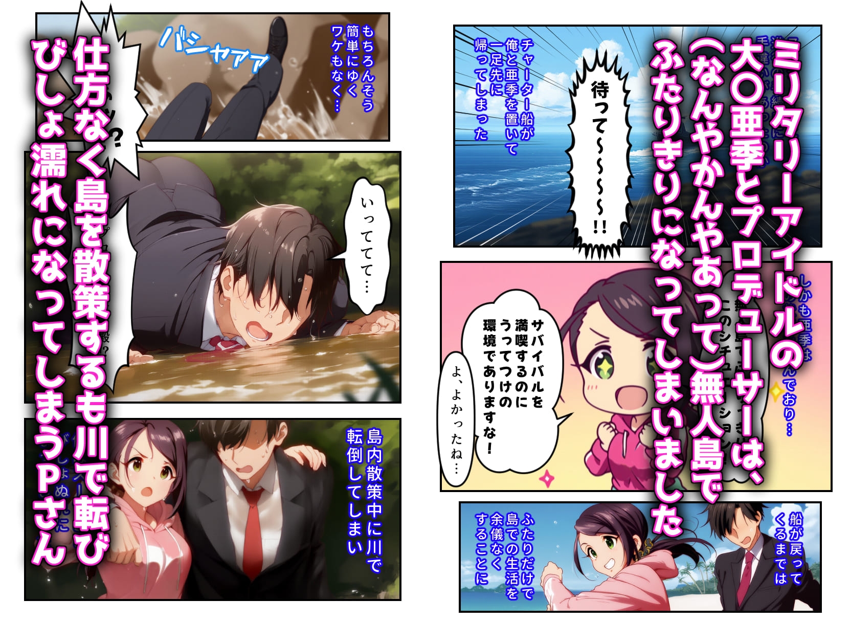 発情アイドルとペ口リストP。肉欲サバイバル！P殿を全力で温めよ