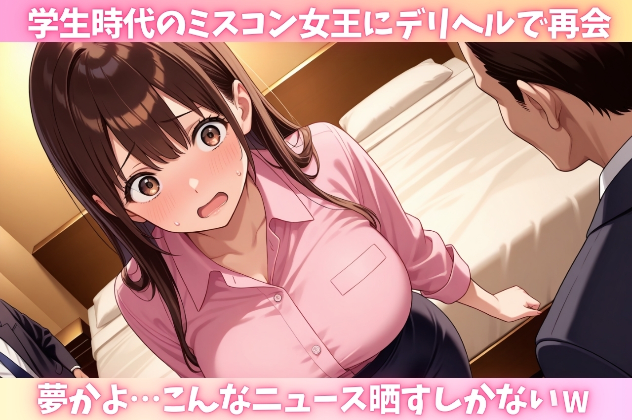 ミスコン美女だった同級生とデリヘルで再開！?ネットに晒してマワして中出し同窓会開催！