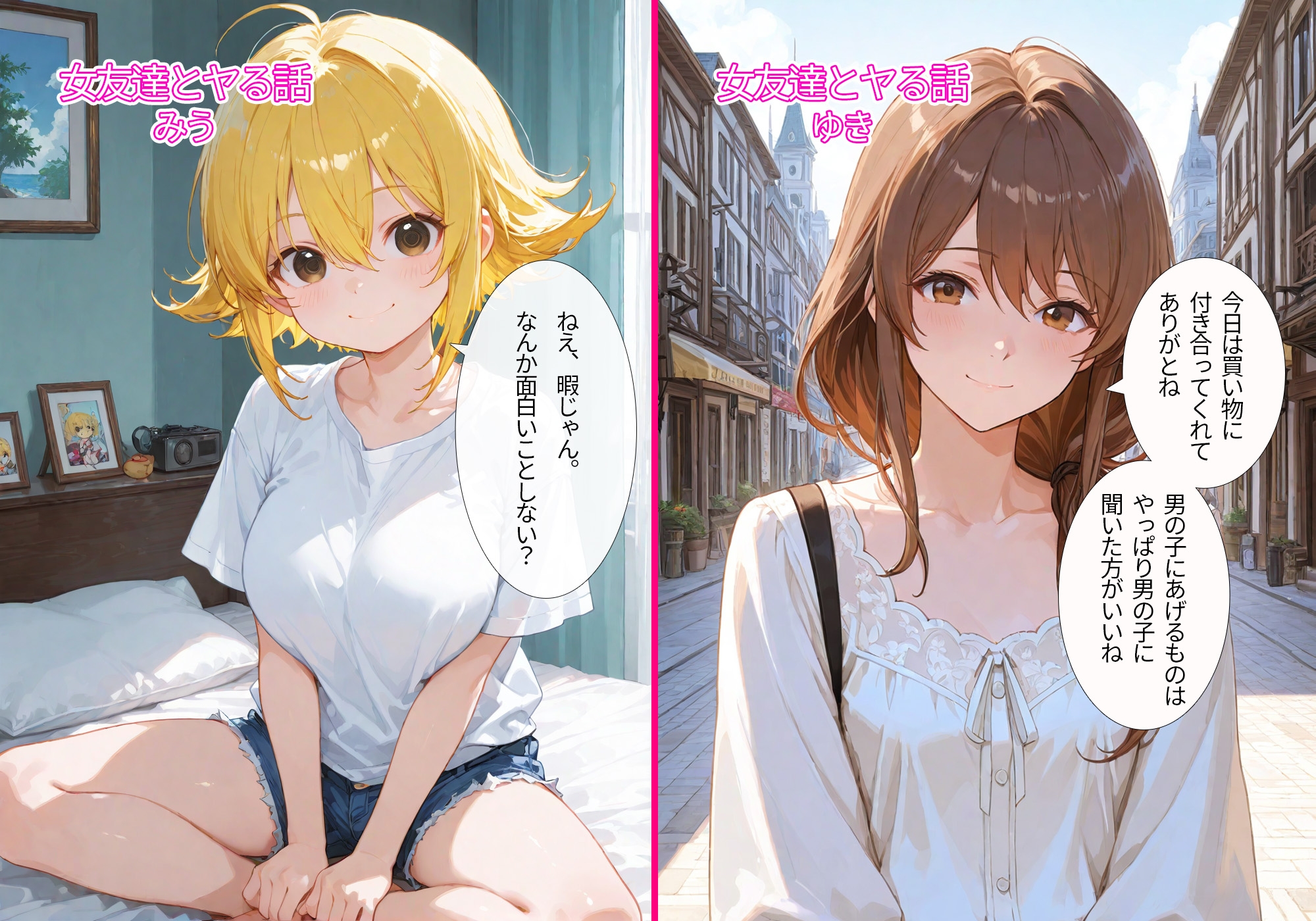女友達とヤる話 vol1