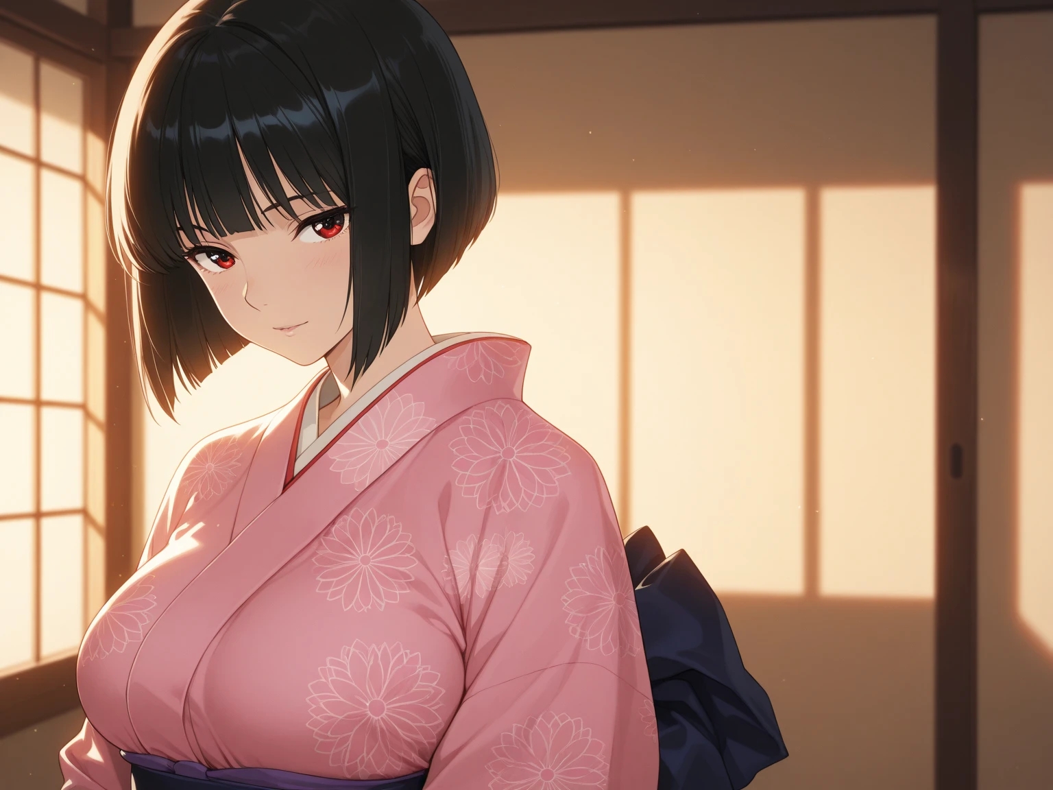 黒髪ボブスタイルOLと青髪清掃員女子と黒髪ボブスタイル着物女子 – Preview 6