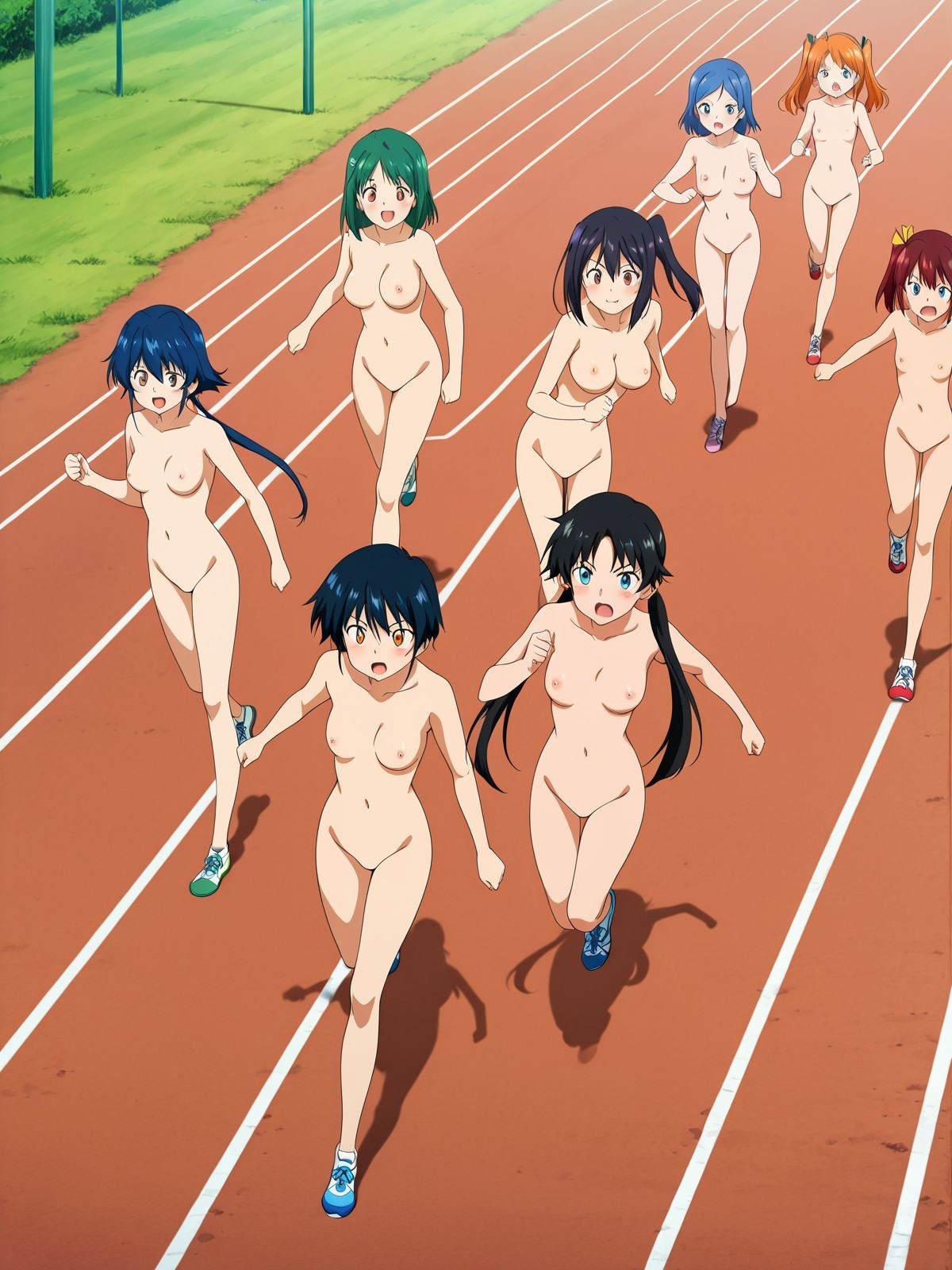 全裸が当たり前の世界！運動会を見て楽しもう！