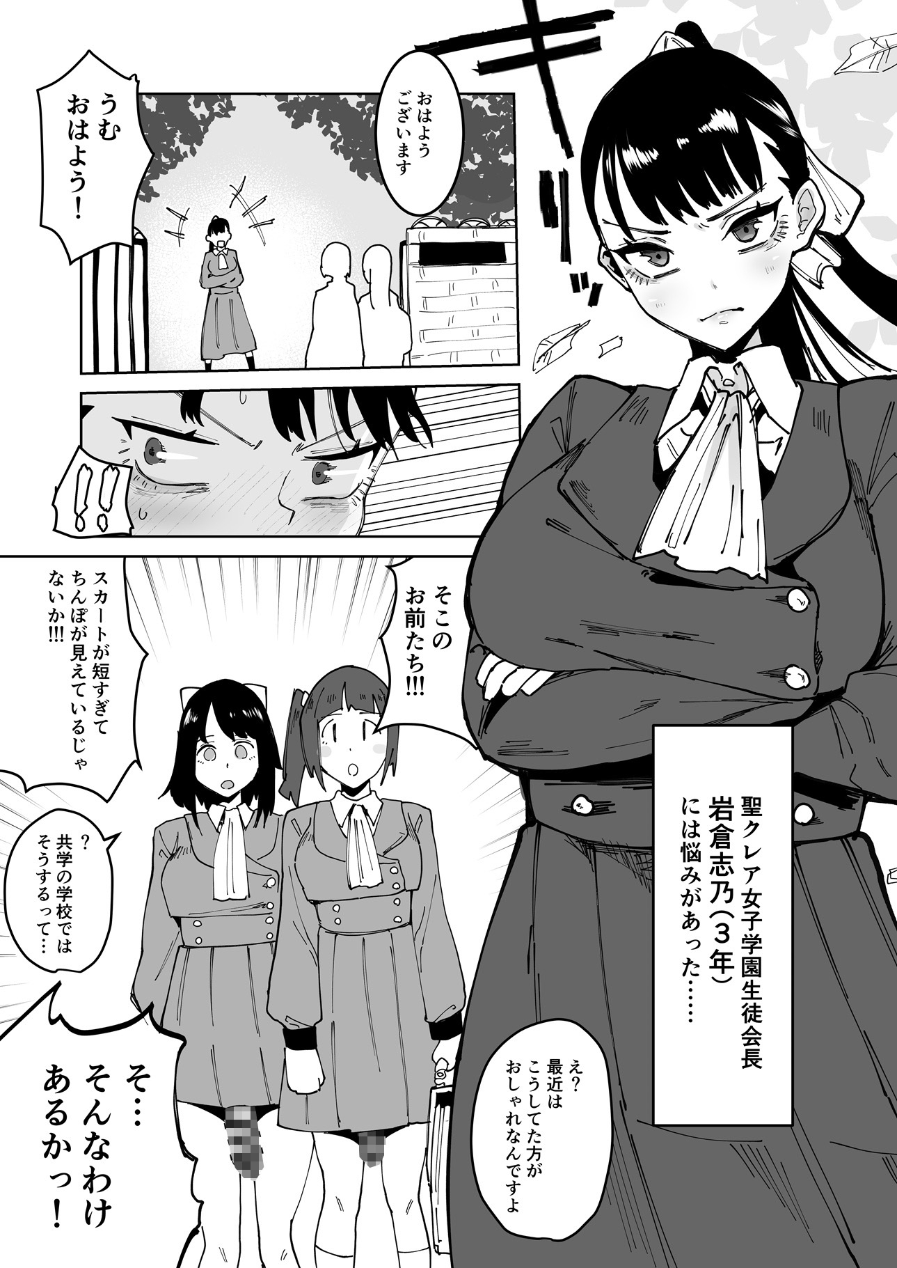 自分以外全員ふたなり女子学園 -二 倫理擾乱生徒会長啓蒙編 – Preview 2