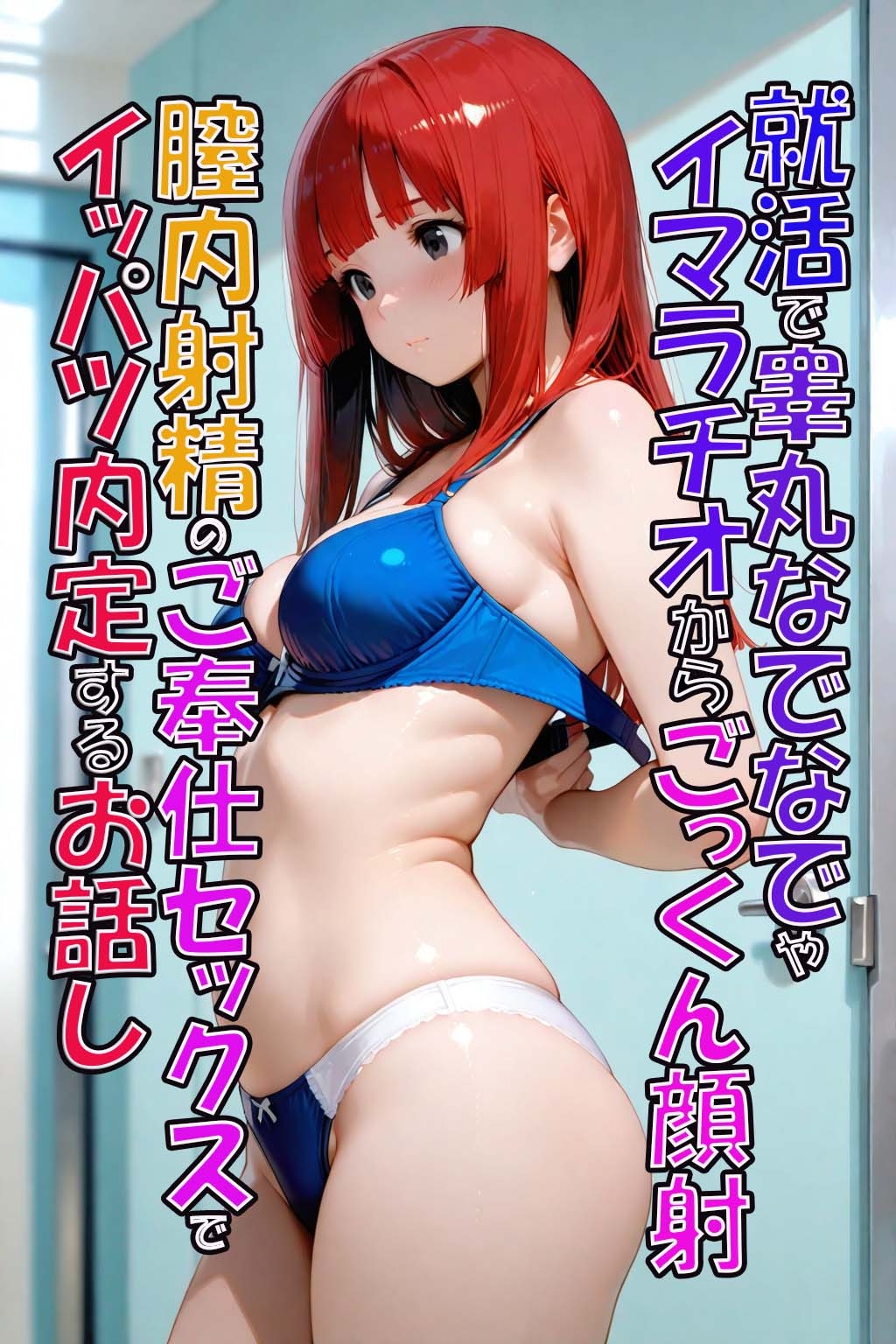 就活で睾丸なでなでやイマラチオからごっくん顔射膣内射精のご奉仕セックスでイッパツ内定するお話し