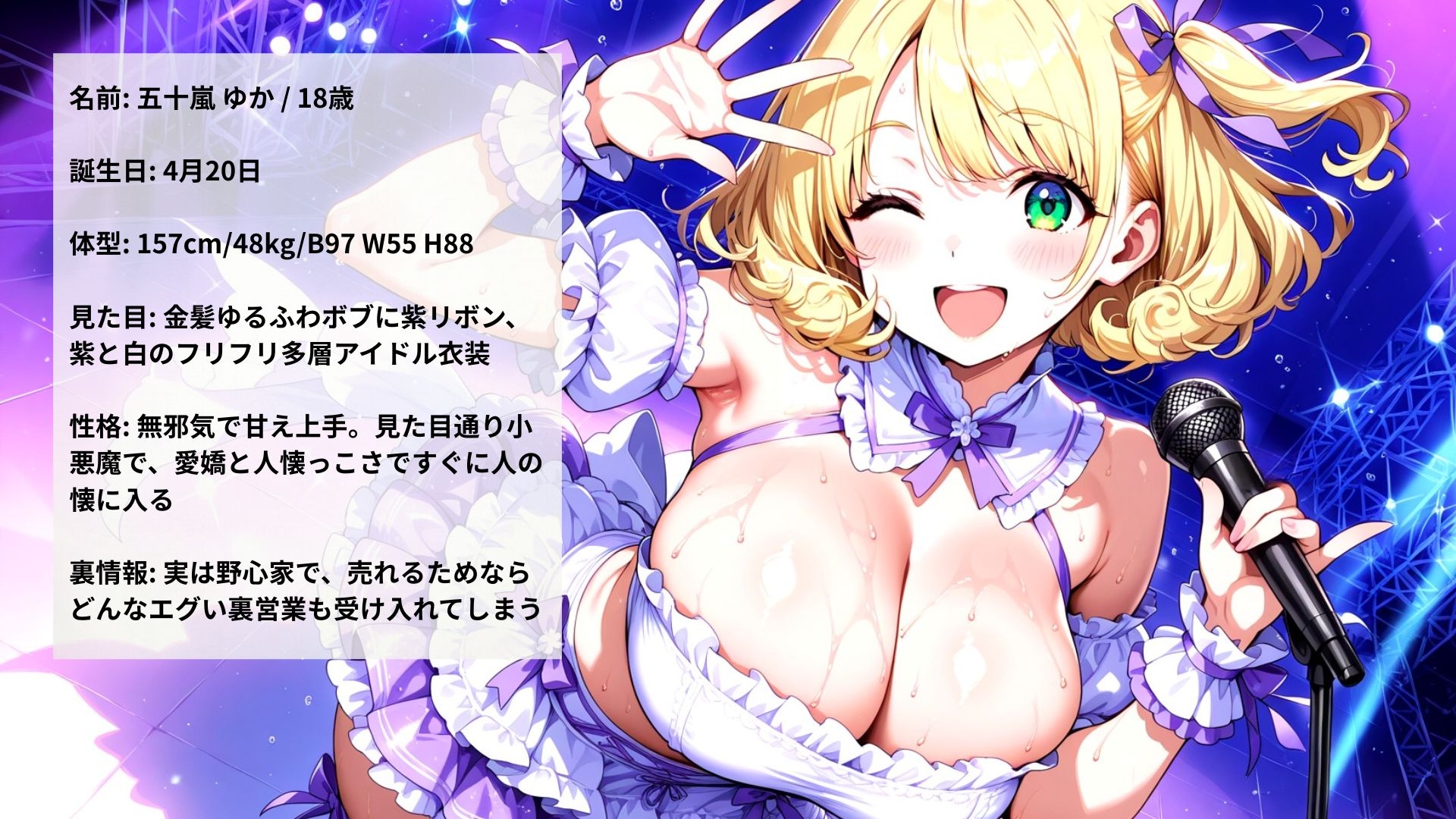 巨乳地下アイドル裏営業～ステージ後汗だくセックス流出映像～