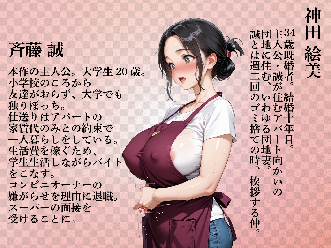 むちむちエロボディな団地妻・絵美さん(34)とバ先で。