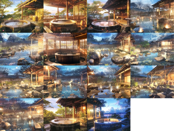 【背景103枚】温泉街/旅館(差分あり) – Preview 6