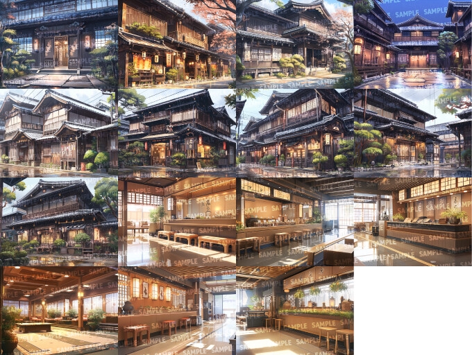 【背景103枚】温泉街/旅館(差分あり) – Preview 7