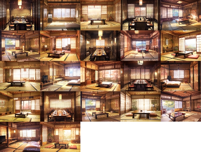 【背景103枚】温泉街/旅館(差分あり) – Preview 8