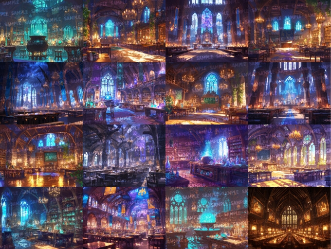 【背景112枚】魔法学校