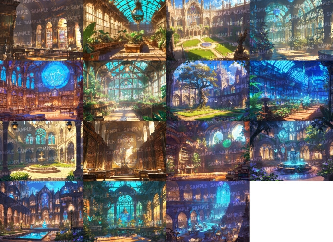 【背景112枚】魔法学校