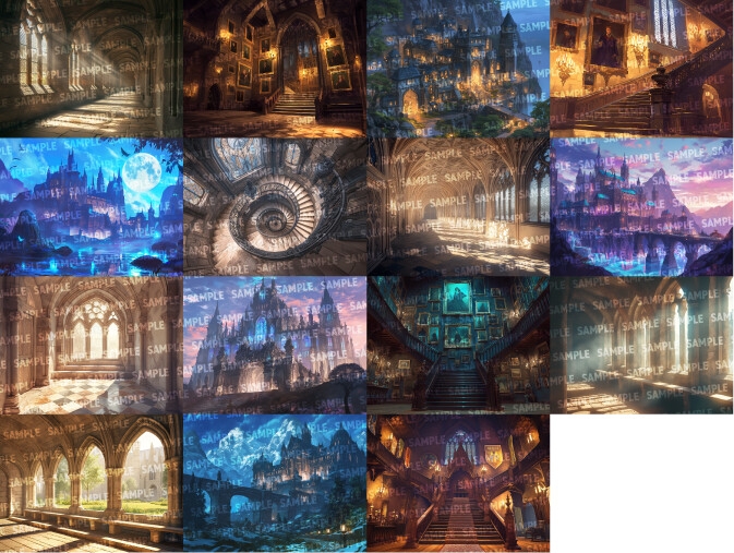 【背景112枚】魔法学校