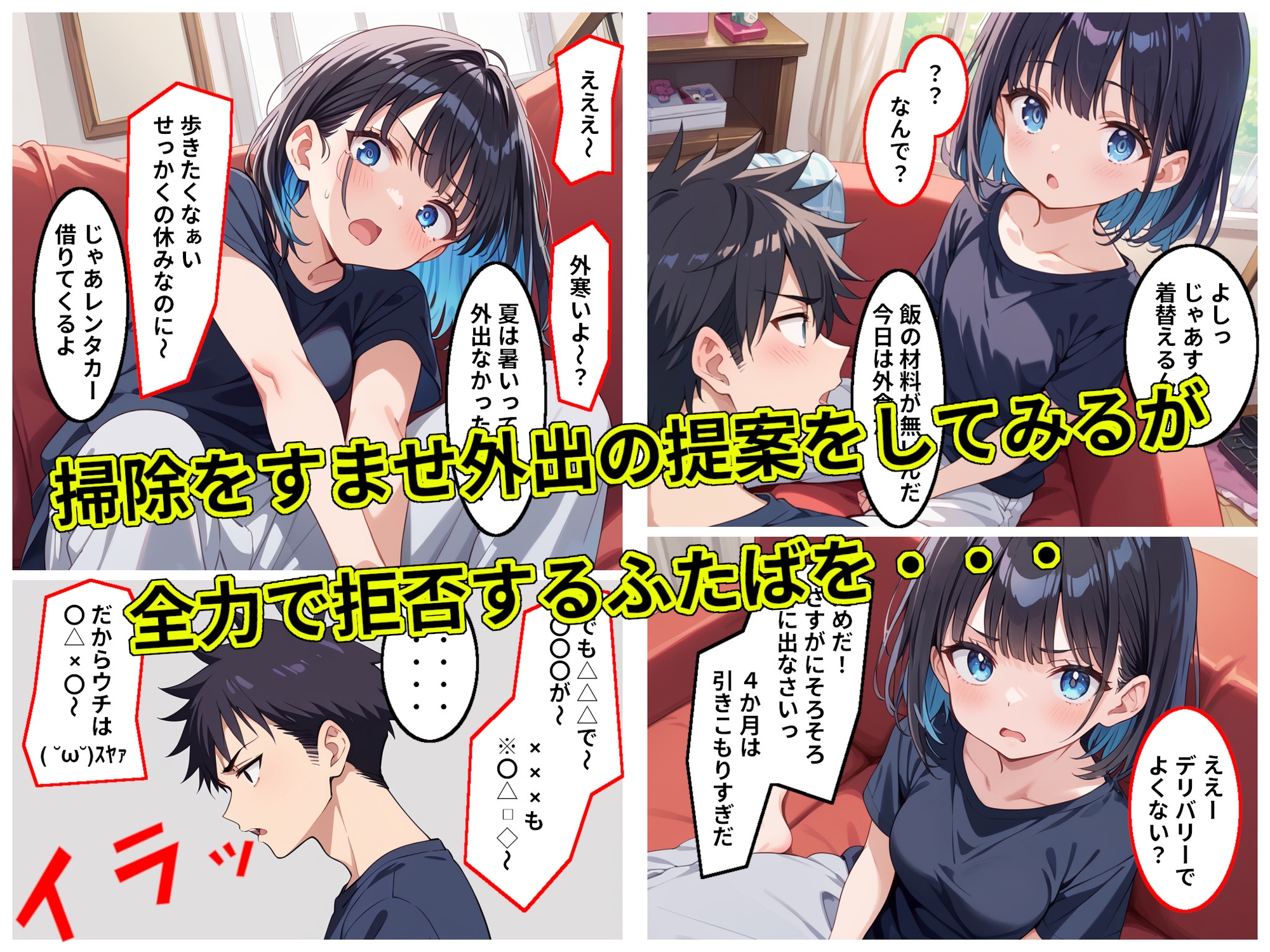 汚部屋無気力ガールが世話係とイチャラブセックスする話2 – Preview 4
