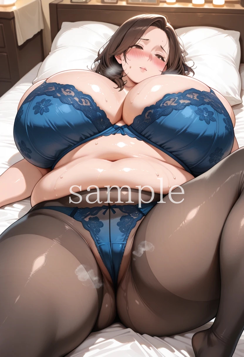 【アニメ】むっちり豊満人妻の肉感ランジェリー～たぷんたぷん卑猥に揺れるデカ乳動画+フェロモンむんむん下着画像集～