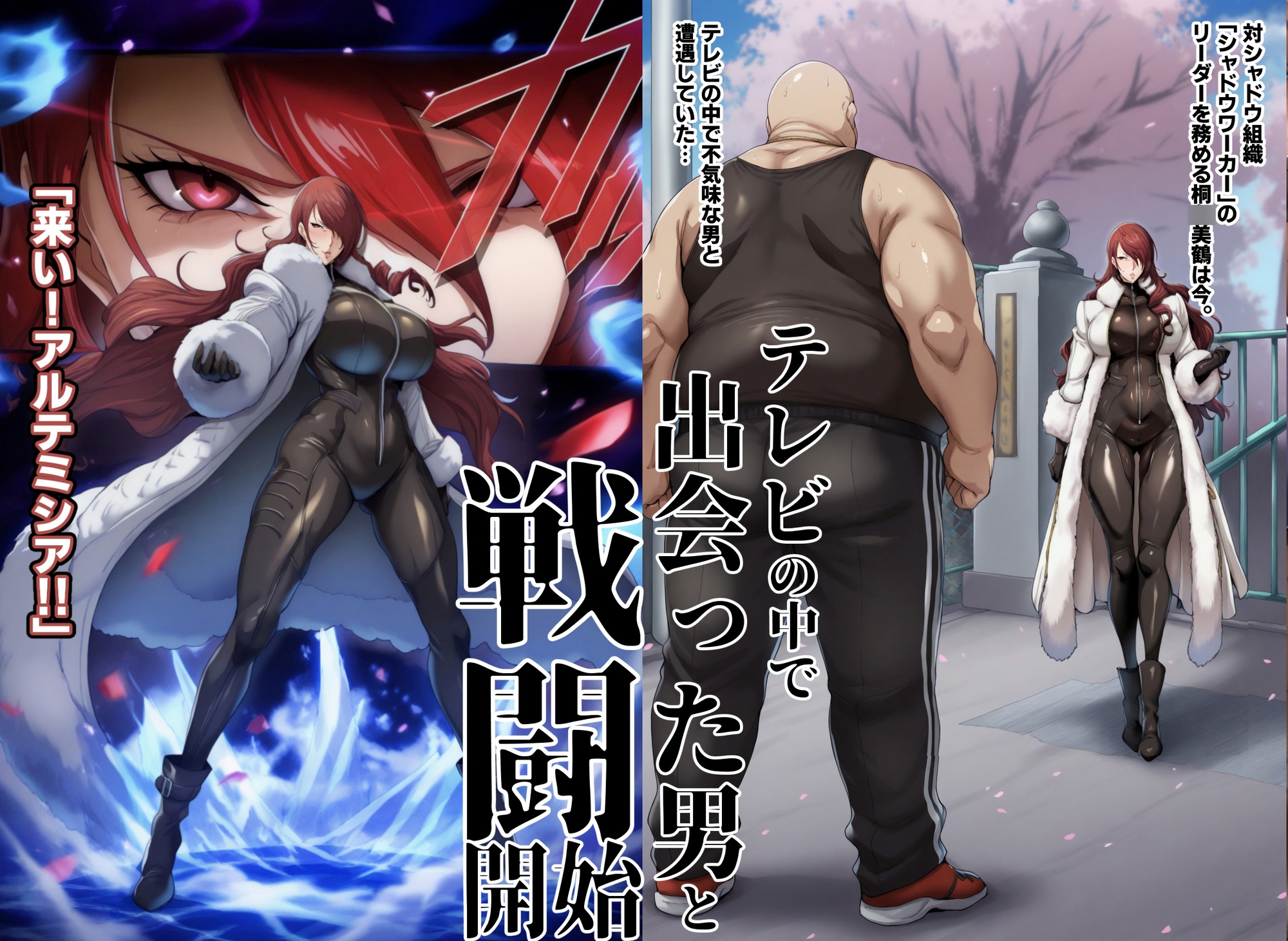 【P4U桐〇美鶴&山〇風花】テレビの中で男に敗れて…