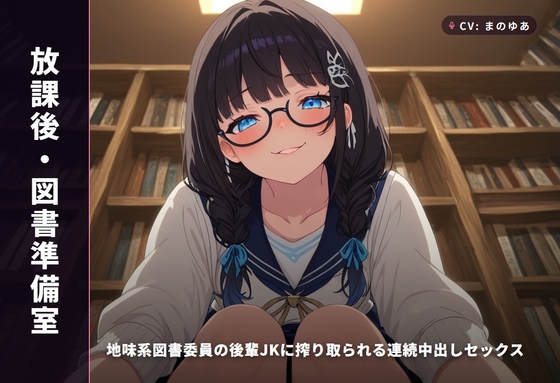 【放課後・図書準備室】地味系図書委員の後輩JKに搾り取られる連続中出しセックス(全97分) – main preview