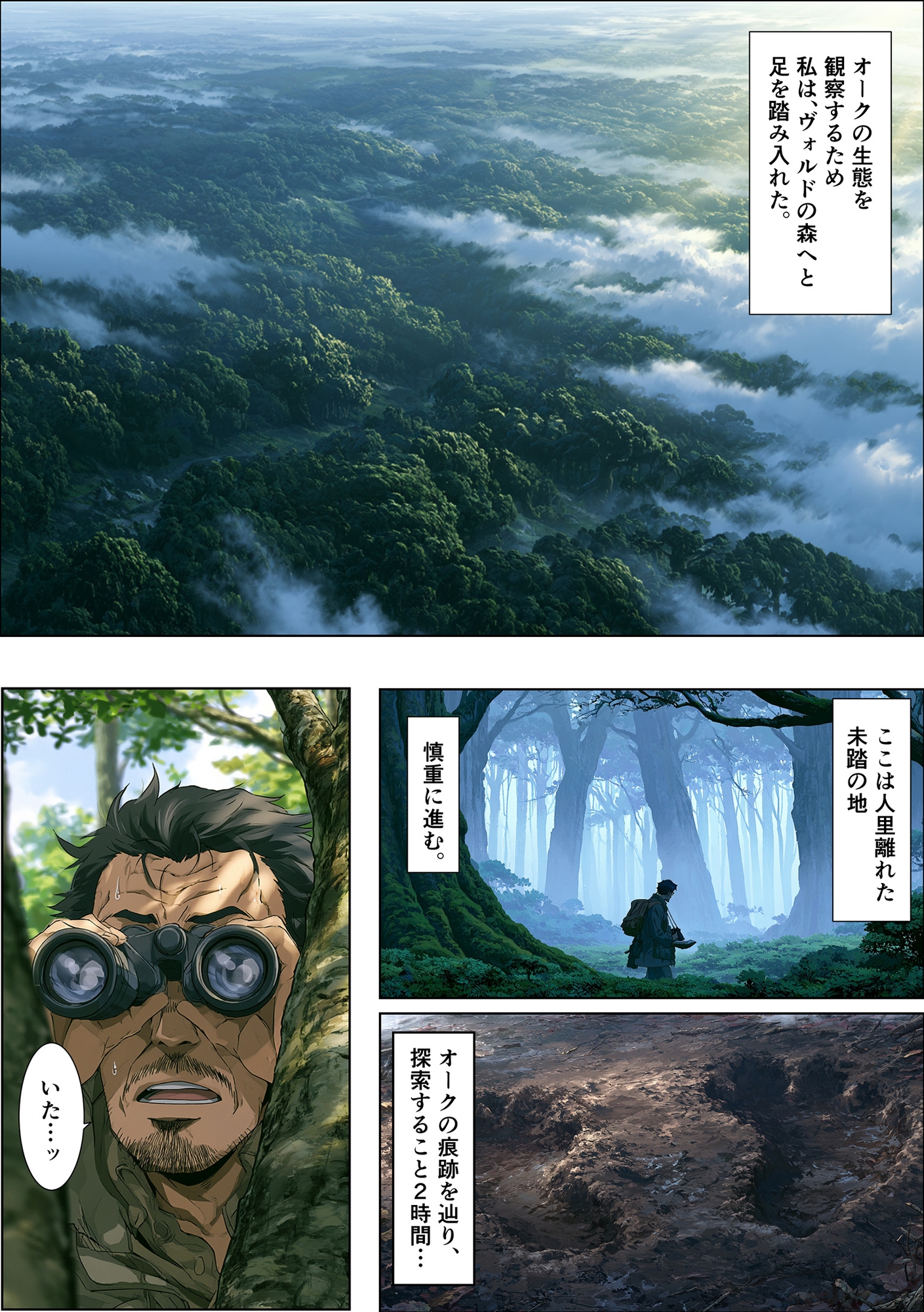オークの種付け調査記録 〜エルフを妊娠させるまで〜