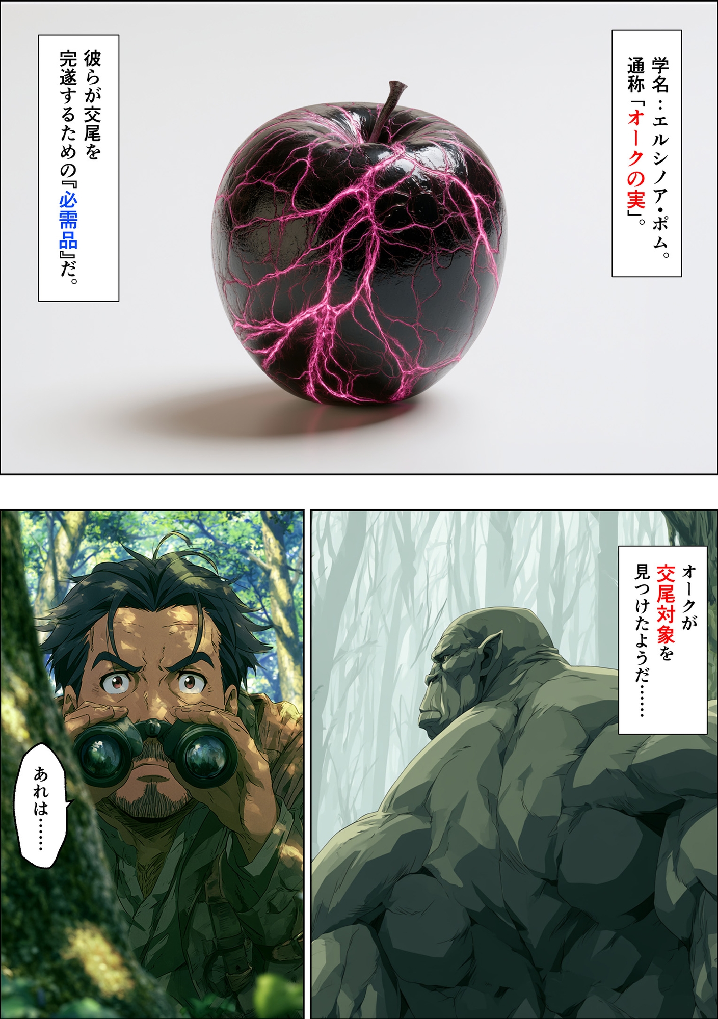 オークの種付け調査記録 〜エルフを妊娠させるまで〜