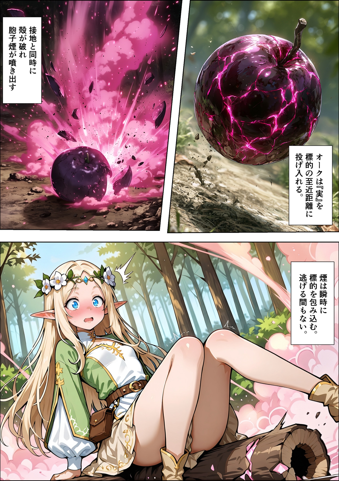 オークの種付け調査記録 〜エルフを妊娠させるまで〜