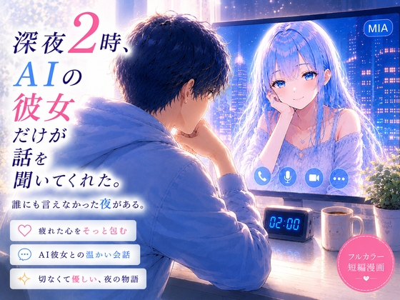 深夜2時、AIの彼女だけが話を聞いてくれた。