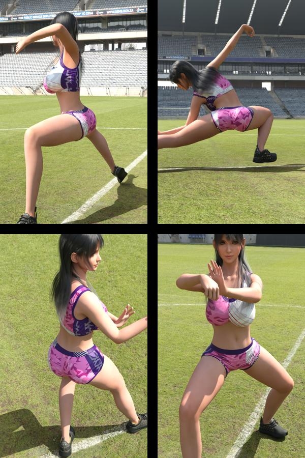 才色兼備の万能女性格闘家 霧島 愛唯の陸上競技モデル風写真集Gymsuit_02 – Preview 3