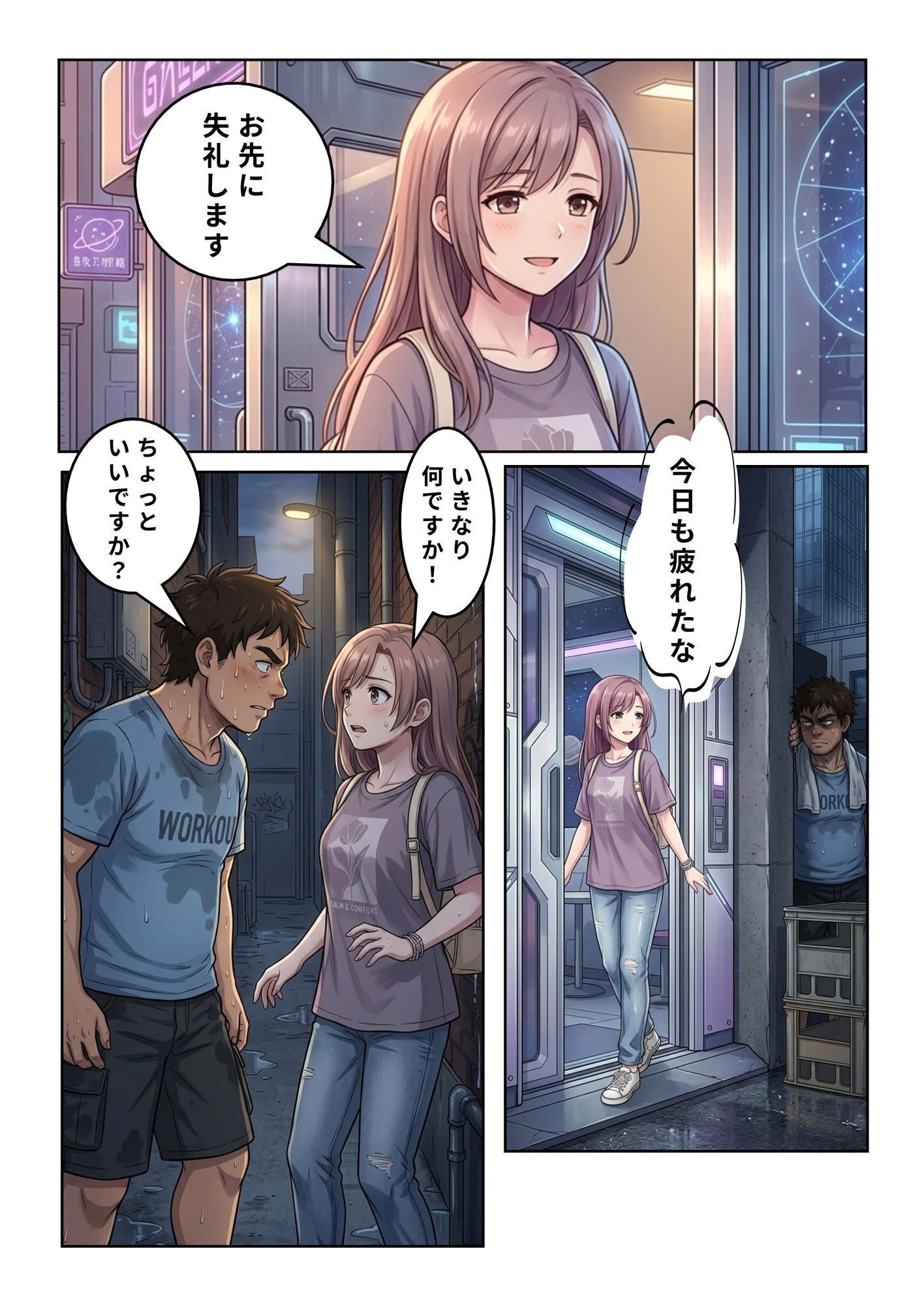 私は宇宙服カフェの店員さん