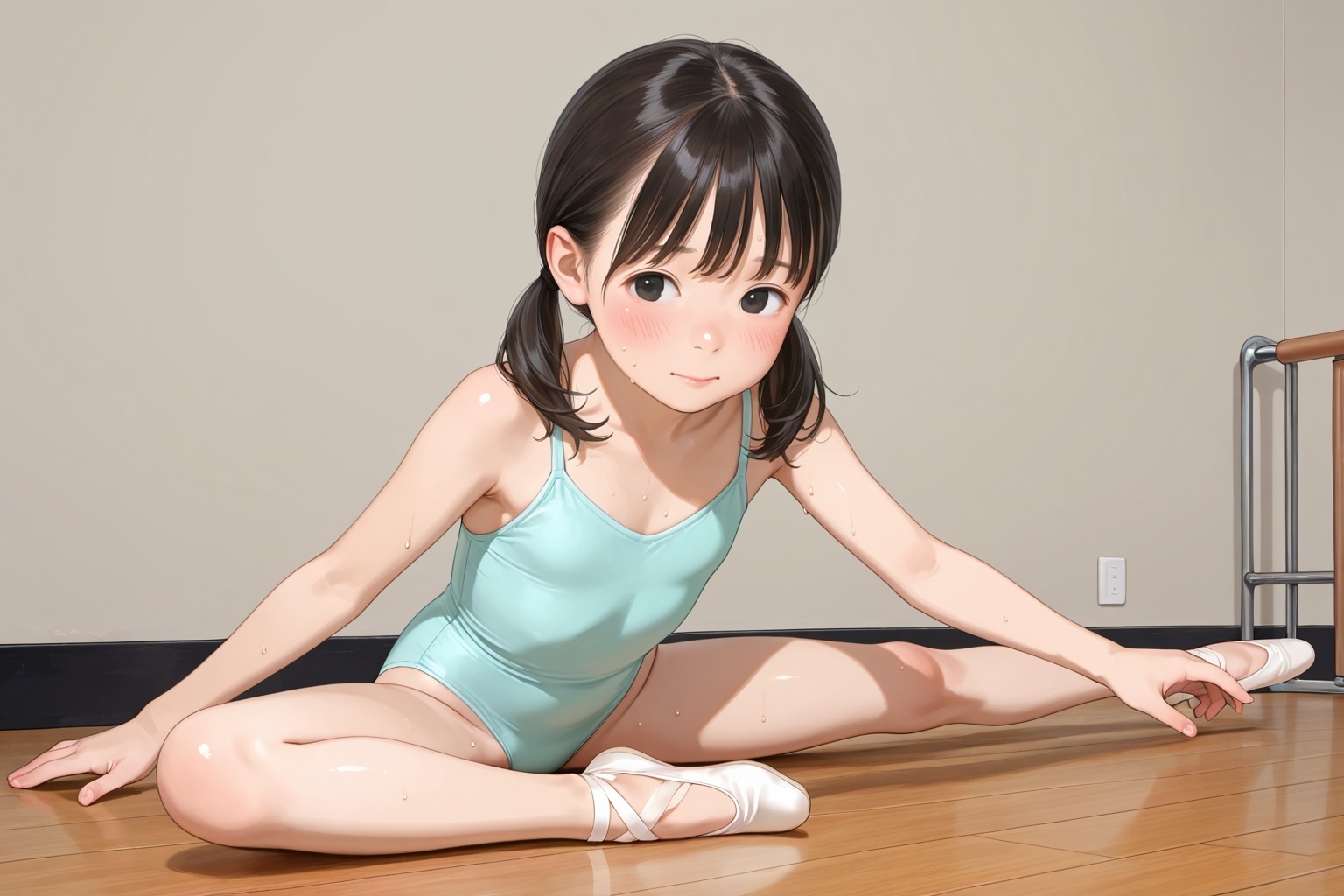 バレエ練習でキモおじコーチと種付け裏レッスン