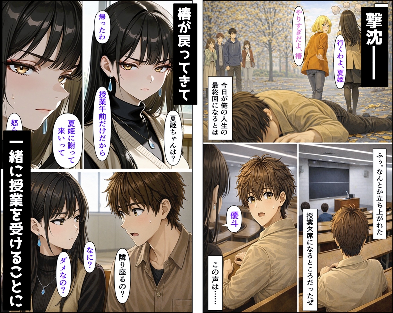 無防備すぎる同級生に、理性が追いつかなかった話 第11話「親友とヤってしまった直後に彼女が来た話」