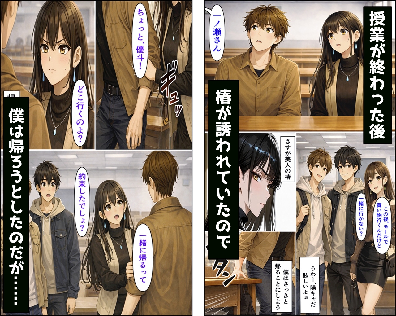 無防備すぎる同級生に、理性が追いつかなかった話 第11話「親友とヤってしまった直後に彼女が来た話」