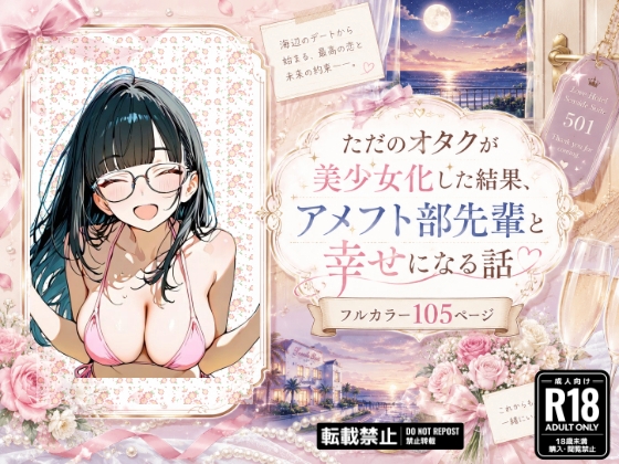 ただのオタクが美少女化した結果、アメフト部先輩と幸せになる話 – main preview