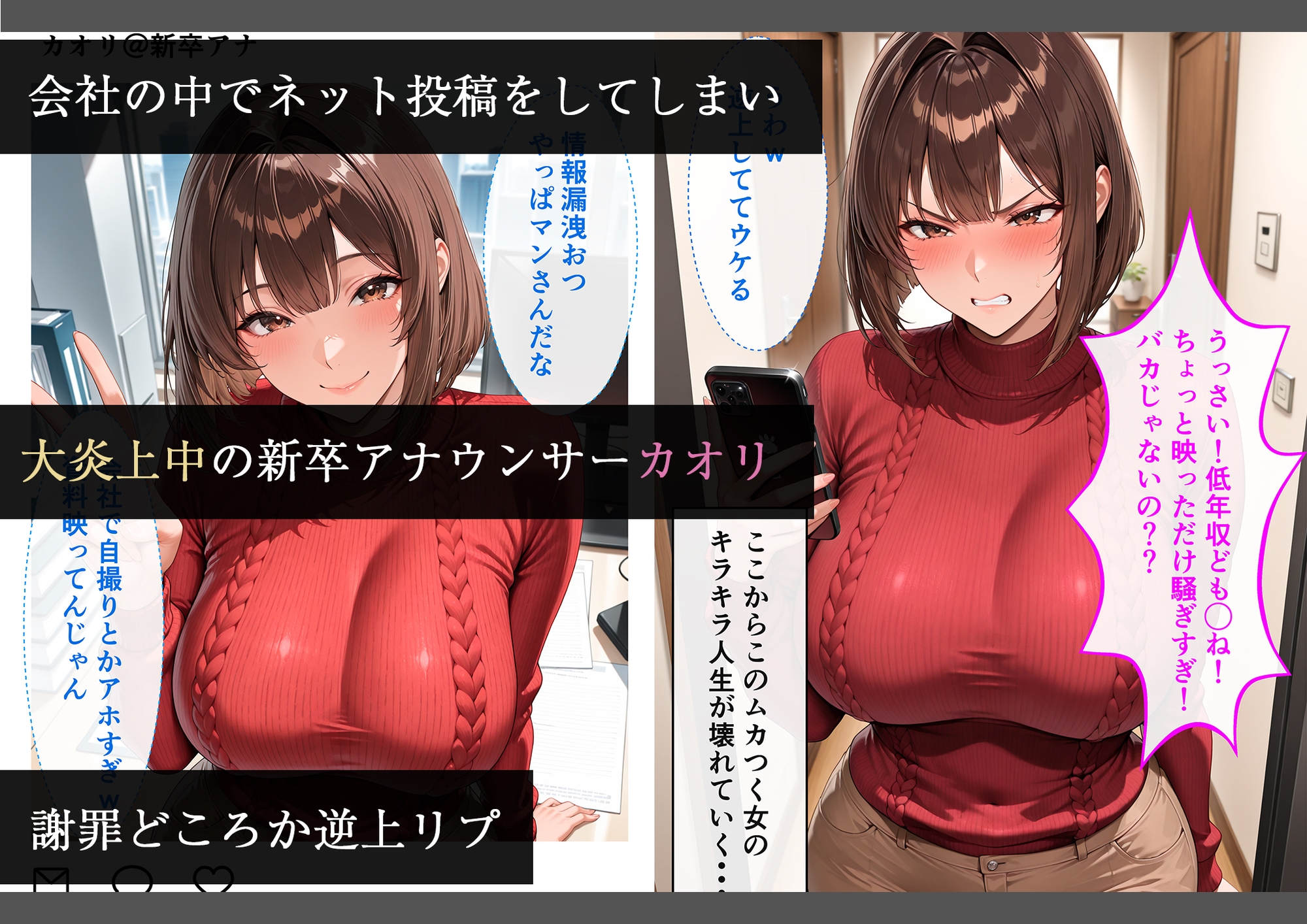キラキラ新卒アナウンサーが性処理係としてジジイに犯されまくる話 – Preview 2