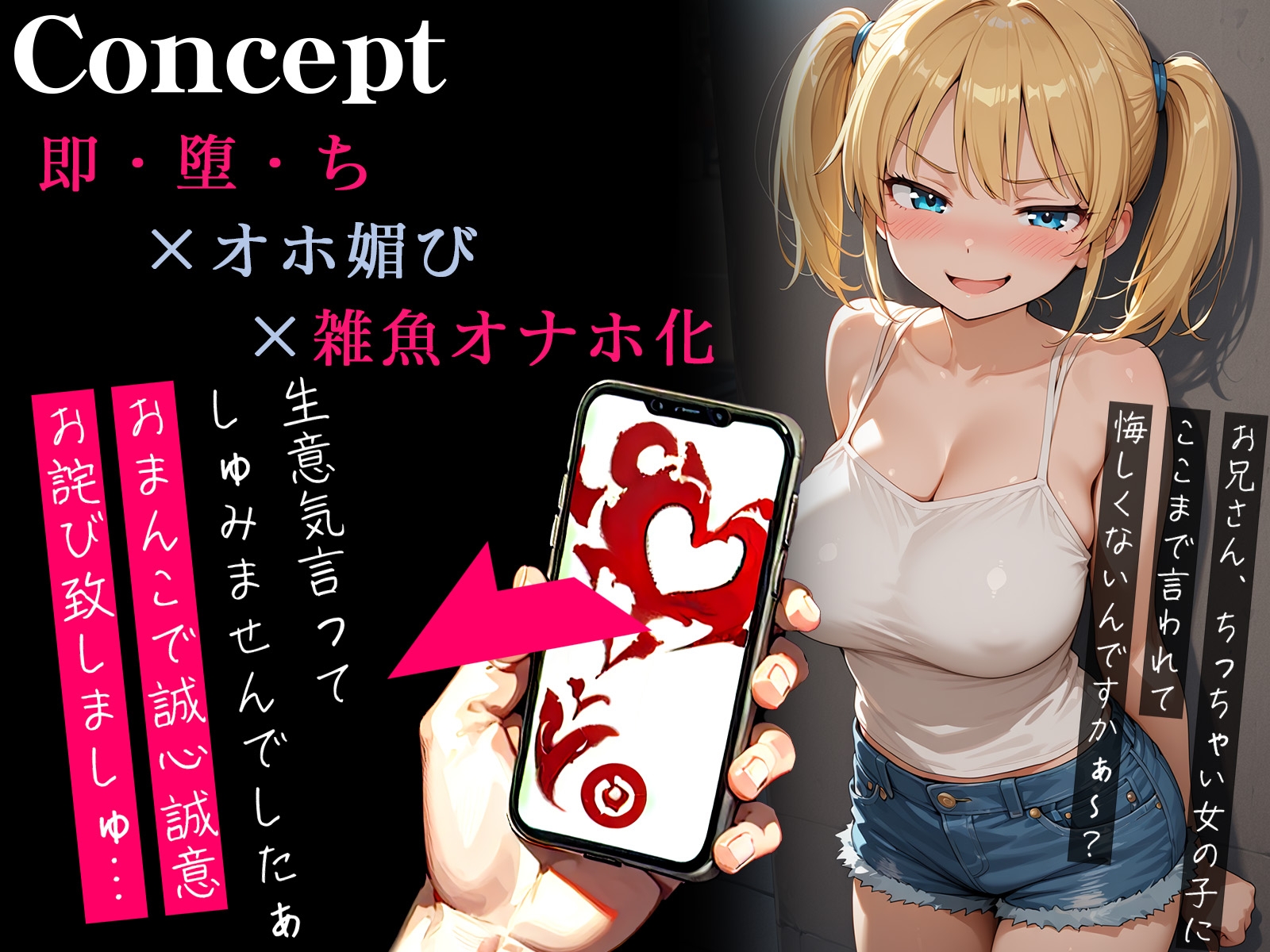 【オホ声】催○アプリで生イキすぎメ○ガキが即チン媚び～おまんこで謝罪させてんっほぉ声出しまくり～ – Preview 2