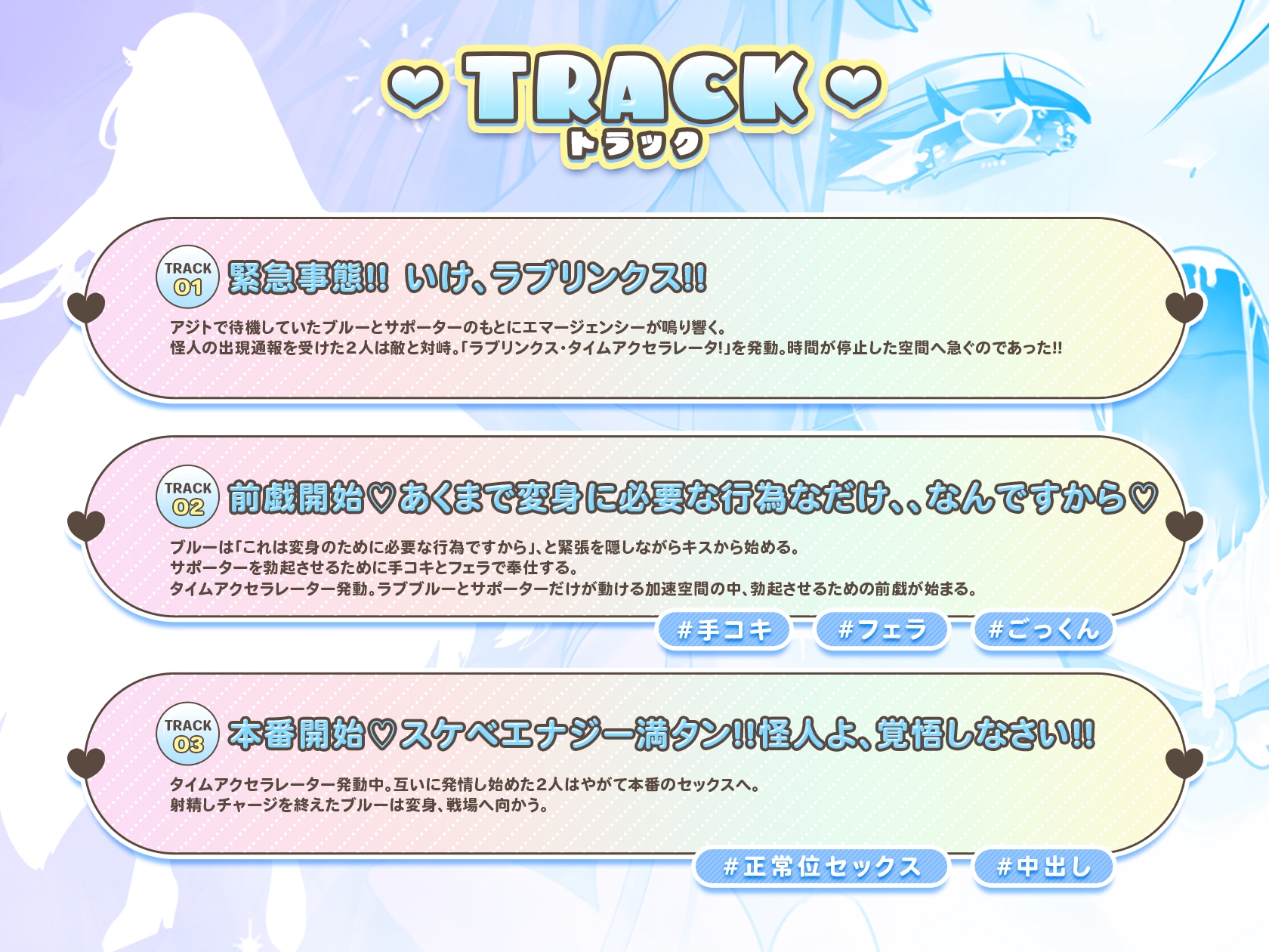 【シナリオ/イラスト同梱】✅CV.かづき葵様✅あなたと触れ合うラブリンクス(LoveLynx)! ラブブルー編