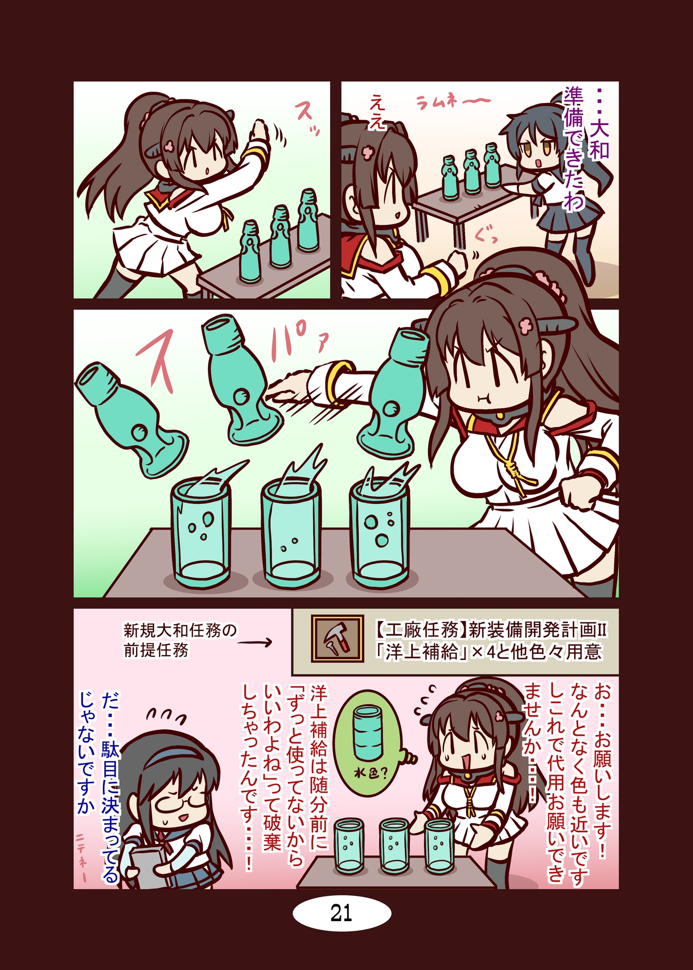 頭身が低い艦娘漫画フルカラー