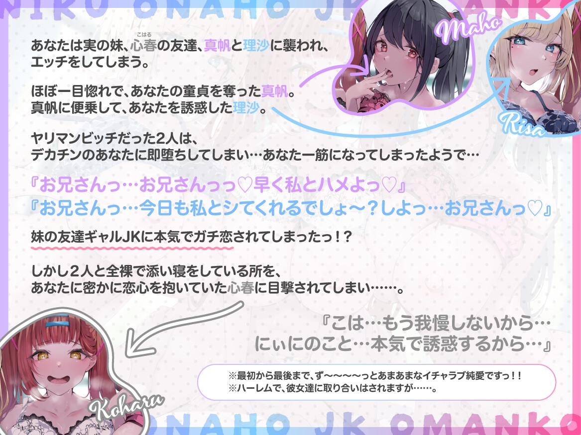 【✅早期購入特典付き♡&2時間30分超えっ♡✅】『デカチン即堕ちっ♡肉オナホJKおまんこ(ギャル)×3』