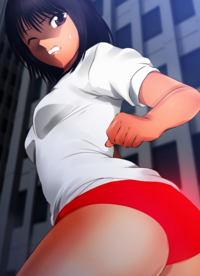 戦う！体操服巨大ヒロイン
